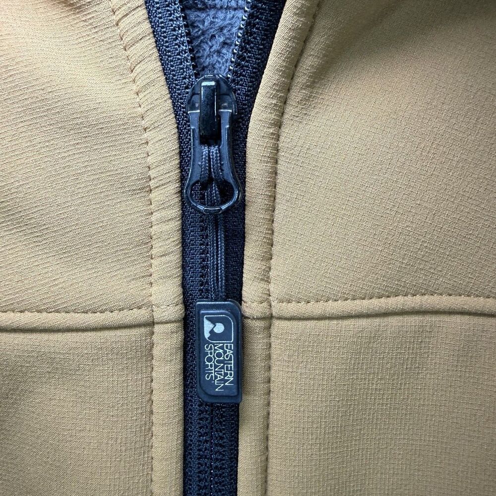 Eastern Mountain Sports Full Zip Fleece Lined Hooded Jacket Mens Large Brown - Picture 8 of 15